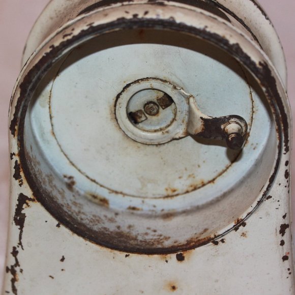 Vintage Four Coin Still Bank Piggy Metal Safe Nickel Dime Quarter Half - Picture 5 of 6